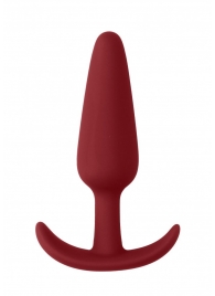 Красная анальная пробка для ношения Slim Butt Plug - 8,3 см. - Shots Media BV