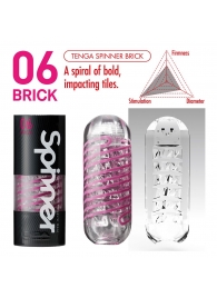 Мастурбатор SPINNER Brick - Tenga - в Стерлитамаке купить с доставкой