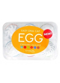 Набор из 6 мастурбаторов Tenga EGG Easy Beat с различным рельефом - Tenga - в Стерлитамаке купить с доставкой