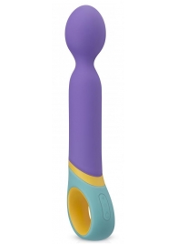 Фиолетовый вибромассажер Base Wand Vibrator - 24 см. - EDC