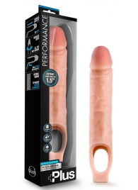 Телесный реалистичный фаллоудлинитель 10 Inch Silicone Cock Sheath Penis Extender - 25,4 см. - Blush Novelties - в Стерлитамаке купить с доставкой