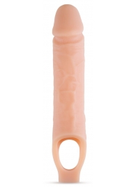 Телесный реалистичный фаллоудлинитель 10 Inch Silicone Cock Sheath Penis Extender - 25,4 см. - Blush Novelties - в Стерлитамаке купить с доставкой