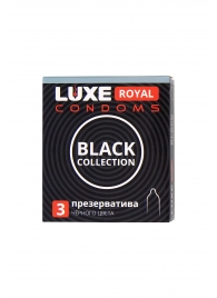 Черные презервативы LUXE Royal Black Collection - 3 шт. - Luxe - купить с доставкой в Стерлитамаке