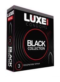 Черные презервативы LUXE Royal Black Collection - 3 шт. - Luxe - купить с доставкой в Стерлитамаке