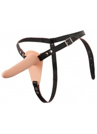 Телесный поясной страпон с вибрацией Vibrating Strap-On - 15,7 см. - Orion - купить с доставкой в Стерлитамаке