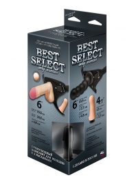 Черный пояс для женщин BEST SELECT с 3 насадками - LOVETOY (А-Полимер) - купить с доставкой в Стерлитамаке