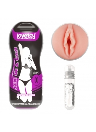 Телесный мастурбатор-вагина Sex In A Can Vagina Stamina Tunnel - Lovetoy - в Стерлитамаке купить с доставкой