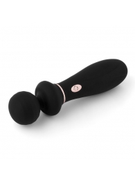 Черный вибратор So Divine Relax Portable Massage Wand - 24 см. - So divine