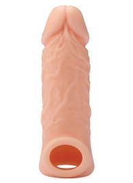 Телесная насадка EXTENDER WITH BALL STRAP 5.5 - 14 см. - Dream Toys - в Стерлитамаке купить с доставкой