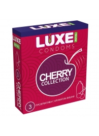 Презервативы с ароматом вишни LUXE Royal Cherry Collection - 3 шт. - Luxe - купить с доставкой в Стерлитамаке