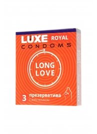 Презервативы с продлевающим эффектом LUXE Royal Long Love - 3 шт. - Luxe - купить с доставкой в Стерлитамаке