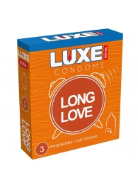 Презервативы с продлевающим эффектом LUXE Royal Long Love - 3 шт. - Luxe - купить с доставкой в Стерлитамаке