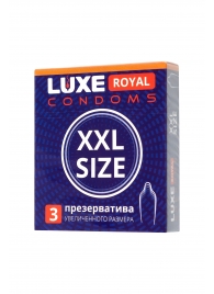 Презервативы увеличенного размера LUXE Royal XXL Size - 3 шт. - Luxe - купить с доставкой в Стерлитамаке