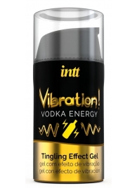 Жидкий интимный гель с эффектом вибрации Vibration! Vodka Energy - 15 мл. - INTT - купить с доставкой в Стерлитамаке