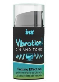 Жидкий интимный гель с эффектом вибрации Vibration! Gin   Tonic - 15 мл. - INTT - купить с доставкой в Стерлитамаке