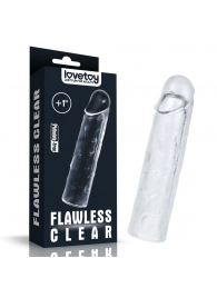 Прозрачная насадка-удлинитель Flawless Clear Penis Sleeve Add 1 - 15,5 см. - Lovetoy - в Стерлитамаке купить с доставкой