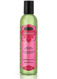 Массажное масло Naturals Strawberry Dreams с ароматом клубники - 236 мл. - Kama Sutra - купить с доставкой в Стерлитамаке