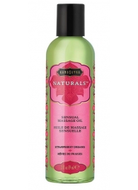 Массажное масло Naturals Strawberry Dreams с ароматом клубники - 59 мл. - Kama Sutra - купить с доставкой в Стерлитамаке