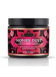 Пудра для тела Honey Dust Body Powder с ароматом клубники - 170 гр. - Kama Sutra - купить с доставкой в Стерлитамаке