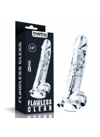 Прозрачный фаллоимитатор Flawless Clear Dildo 7.5 - 19 см. - Lovetoy