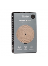 Пеньковая веревка для связывания Hemp Rope - 5 м. - Easy toys - купить с доставкой в Стерлитамаке