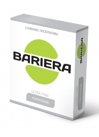 Ультратонкие презервативы Bariera Ultra Thin - 3 шт. - Bariera - купить с доставкой в Стерлитамаке