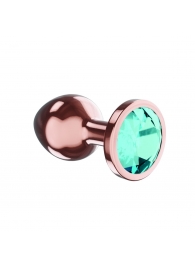 Пробка цвета розового золота с малиновым кристаллом Diamond Topaz Shine L - 8,3 см. - Lola Games - купить с доставкой в Стерлитамаке
