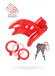 Красный мужской пояс верности из пластика - ToyFa - купить с доставкой в Стерлитамаке