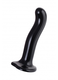 Черный стимулятор для пар P G-Spot Dildo Size M - 18 см. - Strap-on-me - в Стерлитамаке купить с доставкой