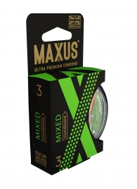 Презервативы в пластиковом кейсе MAXUS AIR Mixed - 3 шт. - Maxus - купить с доставкой в Стерлитамаке
