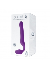 Лиловый безремневой страпон Queens M - Adrien Lastic - купить с доставкой в Стерлитамаке