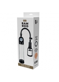Прозрачная вакуумная помпа с манометром Deluxe Penis Pump - Dream Toys - в Стерлитамаке купить с доставкой