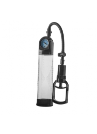 Прозрачная вакуумная помпа с манометром Deluxe Penis Pump - Dream Toys - в Стерлитамаке купить с доставкой