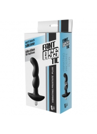 Черная вибропробка для простаты FantASStic Vibrating Prostate Plug - 14,5 см. - Dream Toys - в Стерлитамаке купить с доставкой