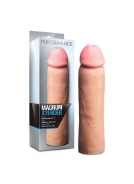 Телесная фаллическая насадка на пенис Magnum Xtender - 23 см. - Blush Novelties - в Стерлитамаке купить с доставкой