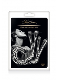 Регулируемые зажимы для сосков Sweet Caress Nipple Chain - Sweet Caress - купить с доставкой в Стерлитамаке