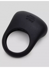 Черное эрекционное виброкольцо Sensation Rechargeable Vibrating Love Ring - Fifty Shades of Grey - в Стерлитамаке купить с доставкой