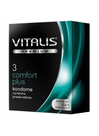 Контурные презервативы VITALIS PREMIUM comfort plus - 3 шт. - Vitalis - купить с доставкой в Стерлитамаке