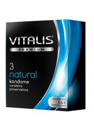 Классические презервативы VITALIS PREMIUM natural - 3 шт. - Vitalis - купить с доставкой в Стерлитамаке