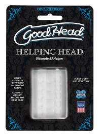 Прозрачный мастурбатор HELPING HEAD - Doc Johnson - в Стерлитамаке купить с доставкой