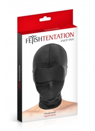 Сплошная маска-шлем с имитацией повязки для глаз - Fetish Tentation - купить с доставкой в Стерлитамаке