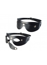 Черная кожаная маска  Новичок - Sitabella - купить с доставкой в Стерлитамаке