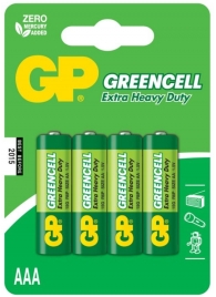 Батарейки солевые GP GreenCell AAA/R03G - 4 шт. - Элементы питания - купить с доставкой в Стерлитамаке