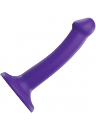 Фиолетовый фаллоимитатор-насадка Strap-On-Me Dildo Dual Density size S - 17 см. - Strap-on-me - купить с доставкой в Стерлитамаке