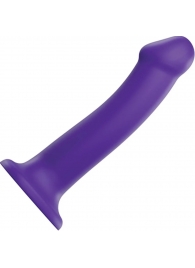 Фиолетовый фаллоимитатор-насадка Strap-On-Me Dildo Dual Density size L - 19 см. - Strap-on-me - купить с доставкой в Стерлитамаке