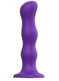 Фиолетовая насадка Strap-On-Me Dildo Geisha Balls size M - Strap-on-me - купить с доставкой в Стерлитамаке