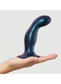 Темно-синяя насадка Strap-On-Me Dildo Plug Snaky size M - Strap-on-me - купить с доставкой в Стерлитамаке