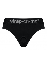 Черные трусики для насадок Heroine Lingerie Harness - size M - Strap-on-me - купить с доставкой в Стерлитамаке