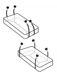 Фиксаторы для кровати WRAPAROUND MATTRESS RESTRAIN - Pipedream - купить с доставкой в Стерлитамаке