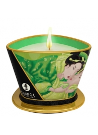 Массажная свеча Exotic Green Tea с ароматом зелёного чая - 170 мл. - Shunga - купить с доставкой в Стерлитамаке